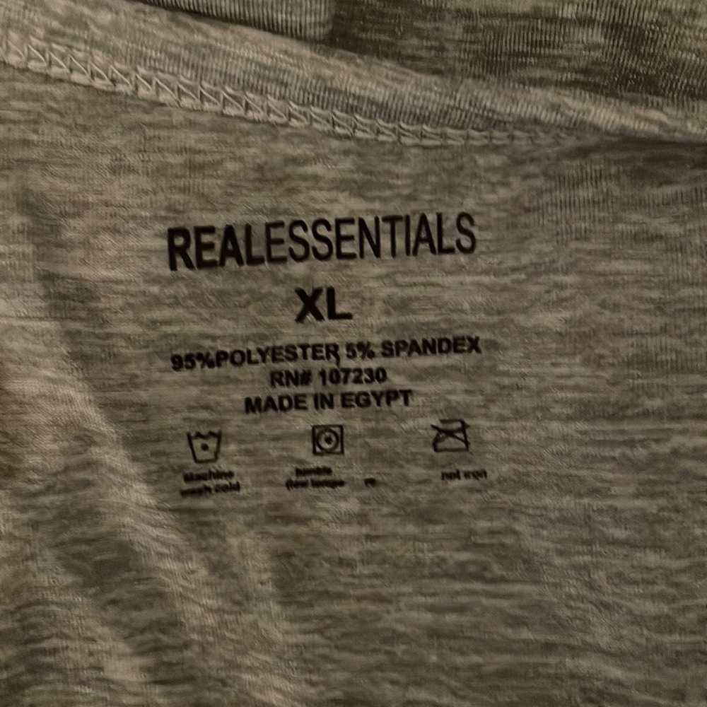 RealEssentials Gray Racerback Tank Top NWT XL - Picture 4 of 6